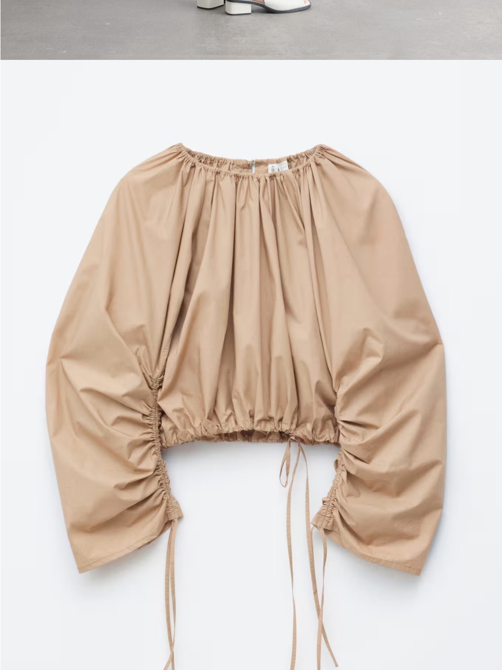 Structural drawstring blouse - Picture 9 of 11